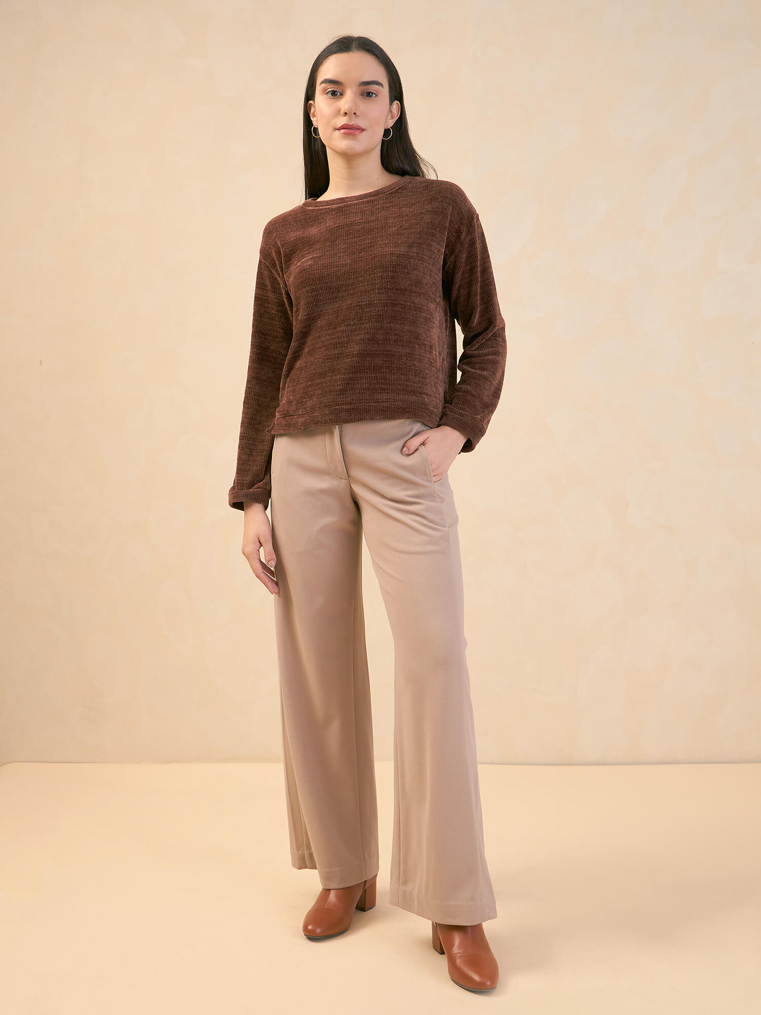Margo Corduroy Jumper - Brown