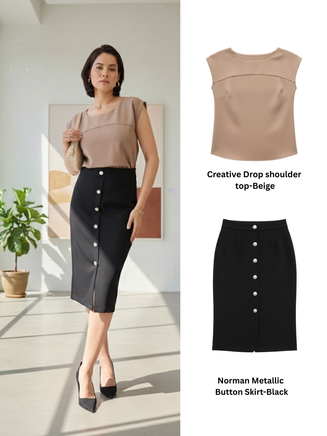 Buttoned Precision Look