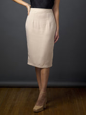 Ruth Longline Pencil Skirt-Ivory