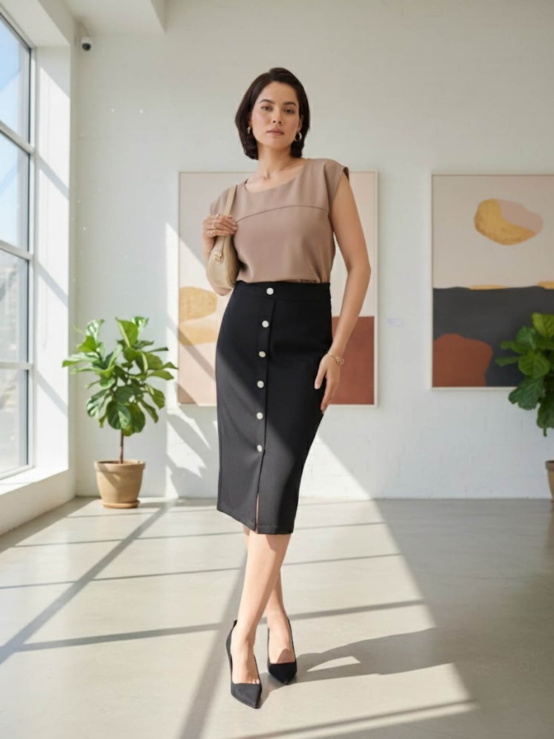 Buttoned Precision Look