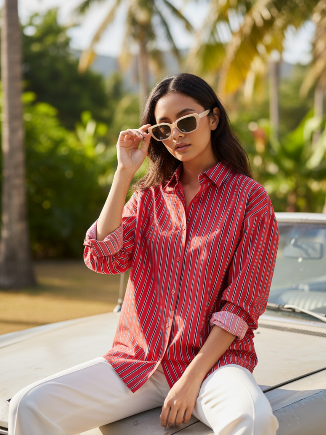 Arloft Tab Detail Shirt-Multi