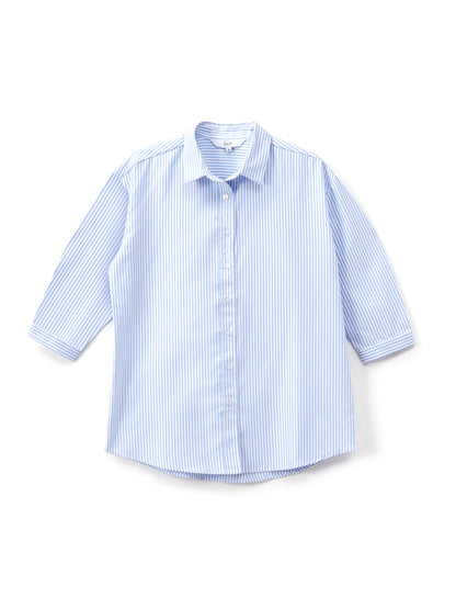 Acra Relaxed Fit Shirt - Blue &amp; White