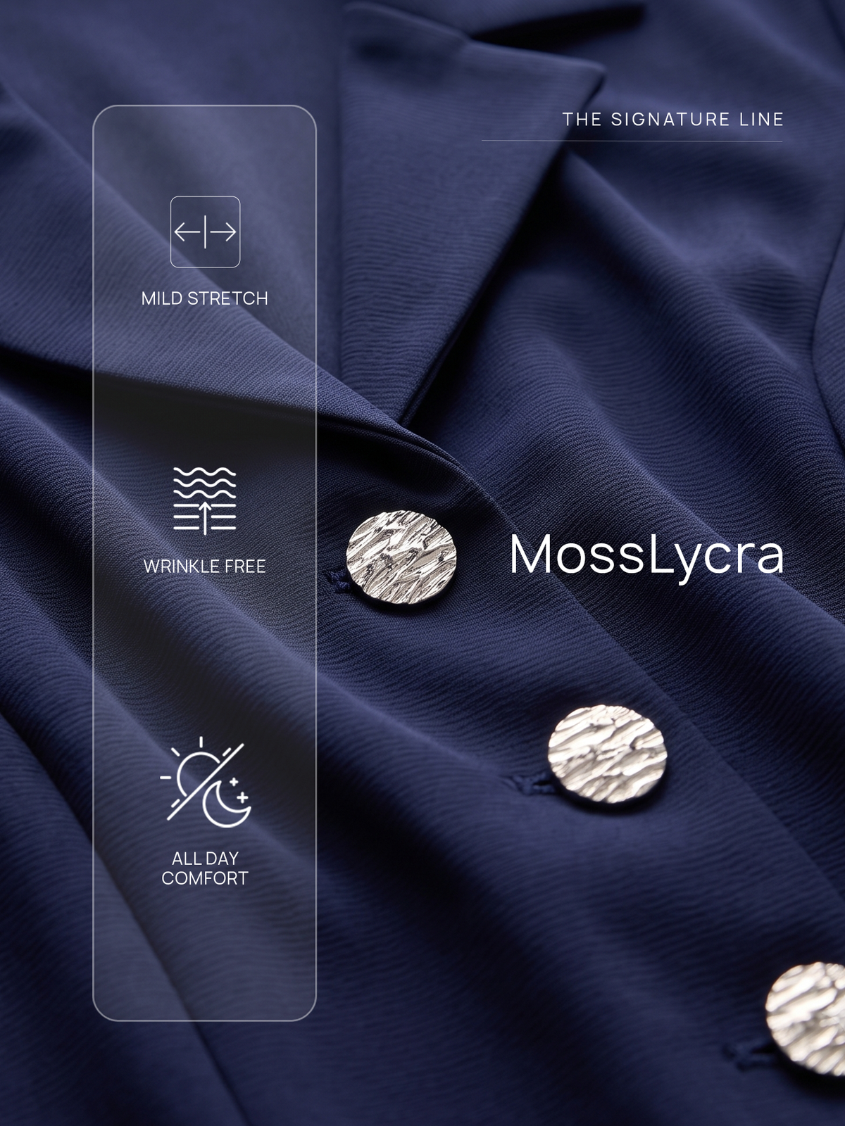 Antonia Metallic Button Down A-line Dress-Navy