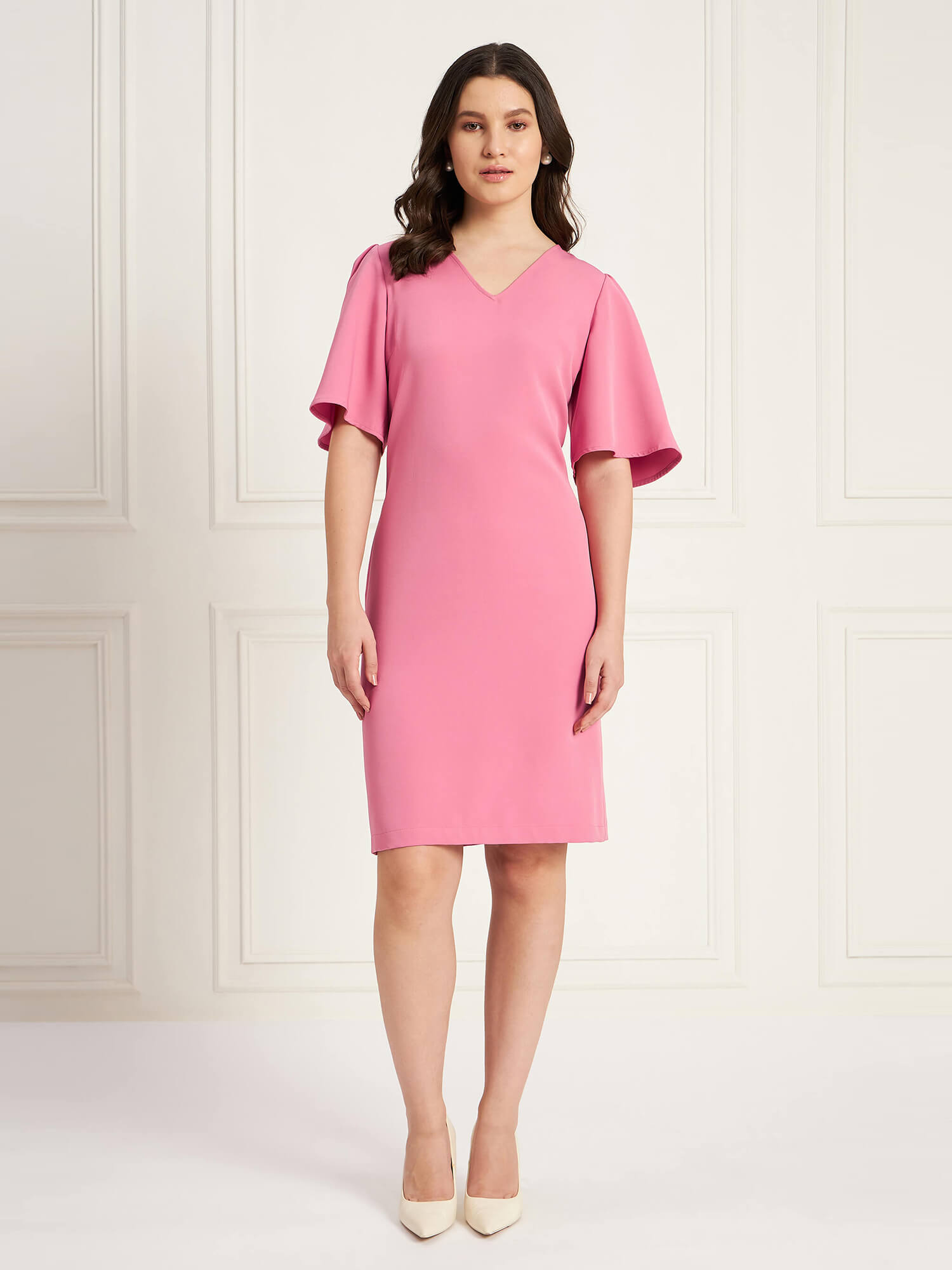 Auric Shift Dress - Rose Pink