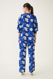 Blue Spruce Co-ord Set Floral Co-Ord Set - Blue/White