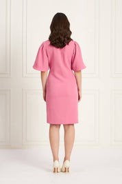 Auric Shift Dress - Rose Pink