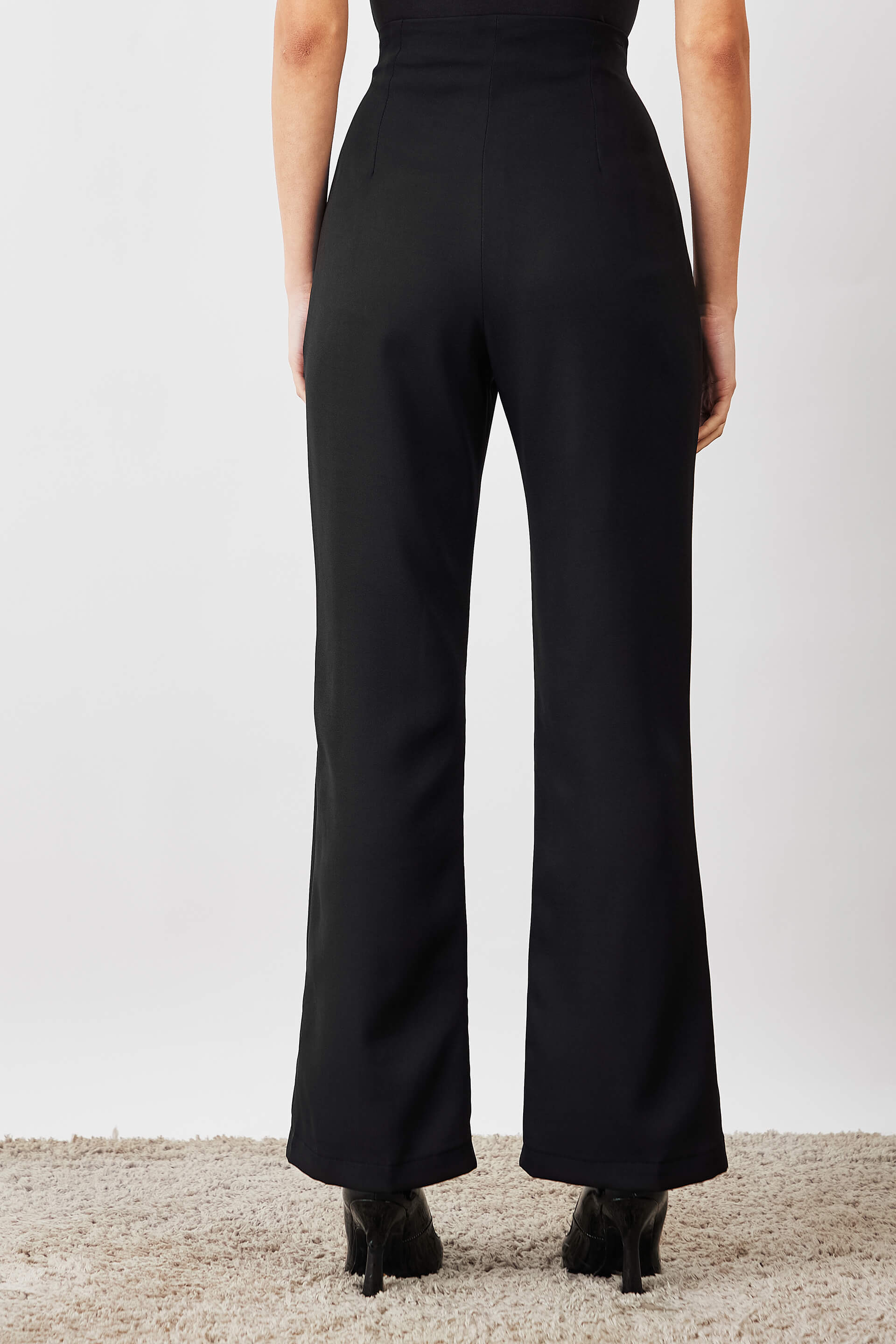 Glorious High Rise Bootcut Pants - Black - SALT Attire