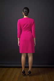 Mindy Blazer Dress - Pop Pink