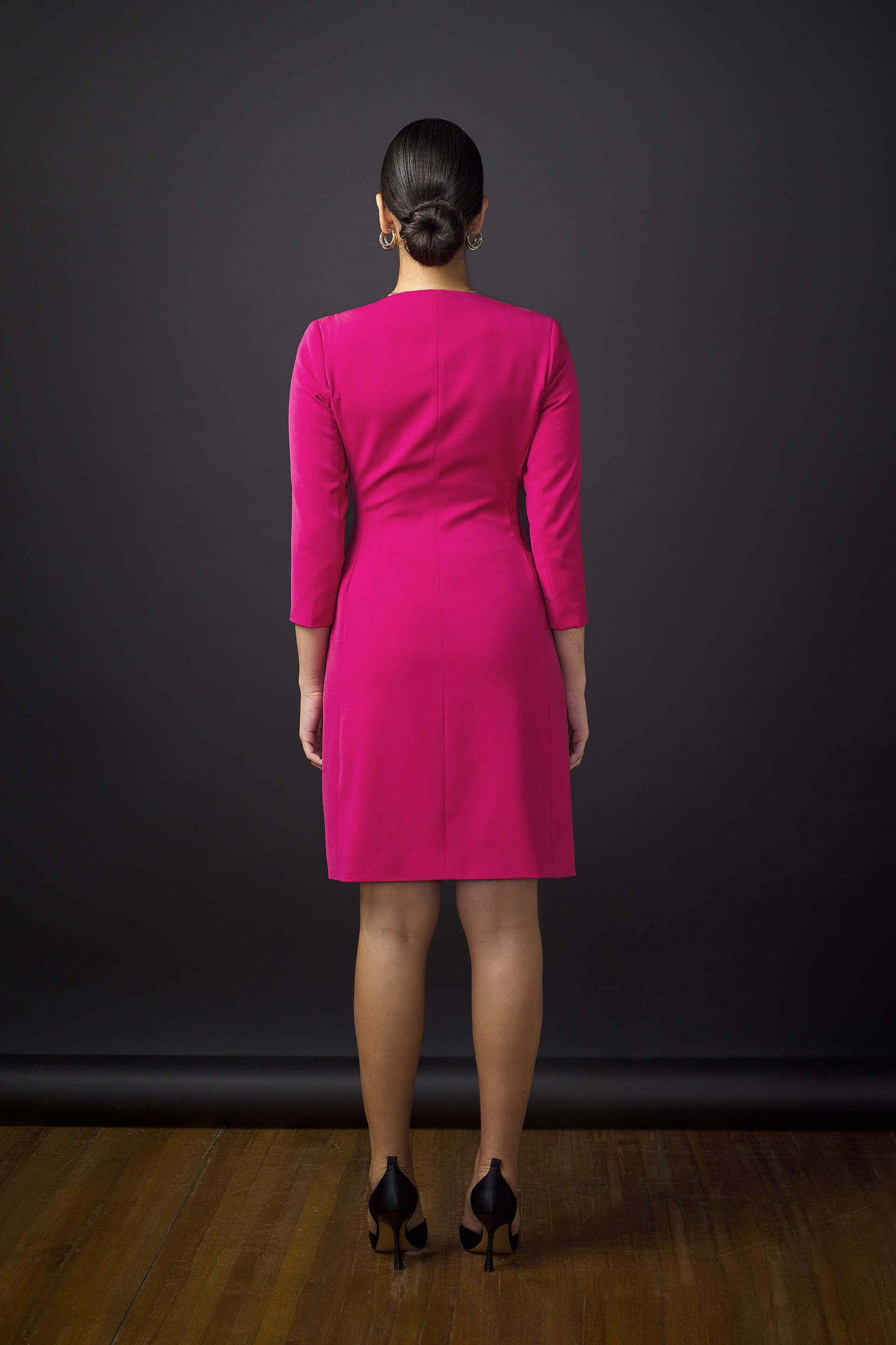Mindy Blazer Dress - Pop Pink