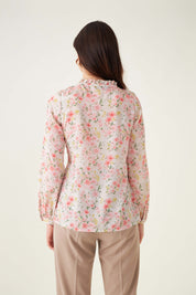 Cynthia Floral Ruffled Top - Multicolor