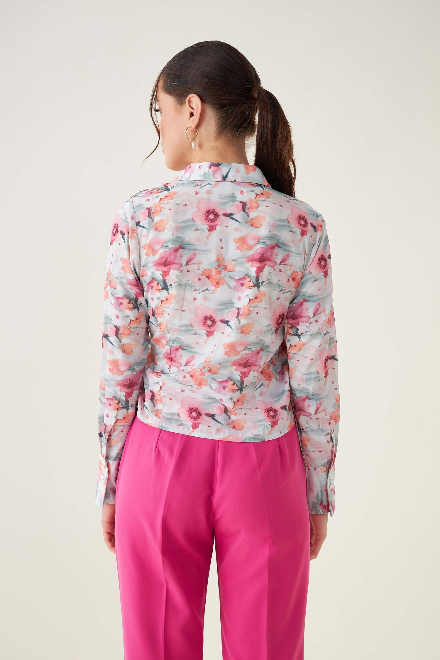 Bella Floral Wrap Top - Multicolor