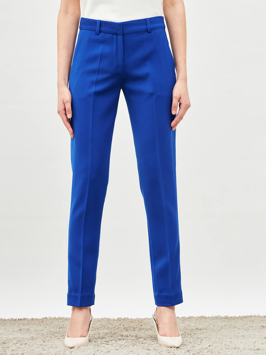 Earnest Mid Rise Pants - Electric Blue