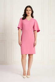 Auric Shift Dress - Rose Pink