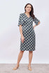 Auric Printed satin shift dress - Multicolor