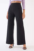 Lydia Rib Knit Trousers - Black