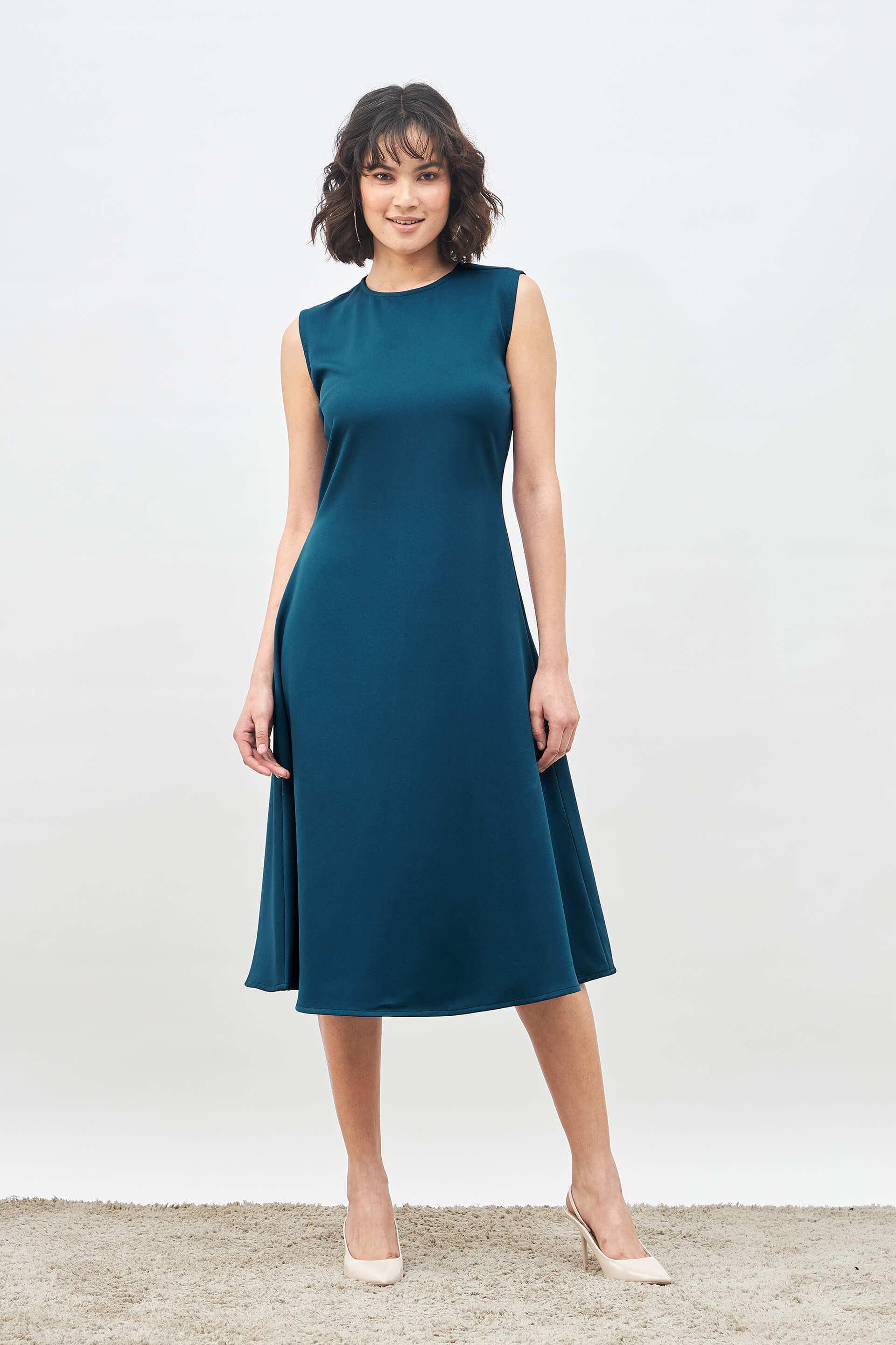 Buy Noble Flared Midi Dress