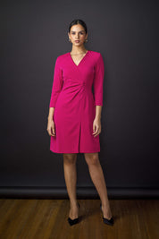 Mindy-Pink Blazer Dress - Pop Pink