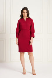 Exuberant Sheath Dress - Viva Magenta