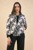 Gio Floral Bomber Jacket - Black/White