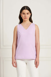 Essence V-Neck Cami Top - Lavender