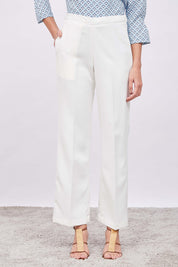 Lupin Formal Side Zip Pant - White