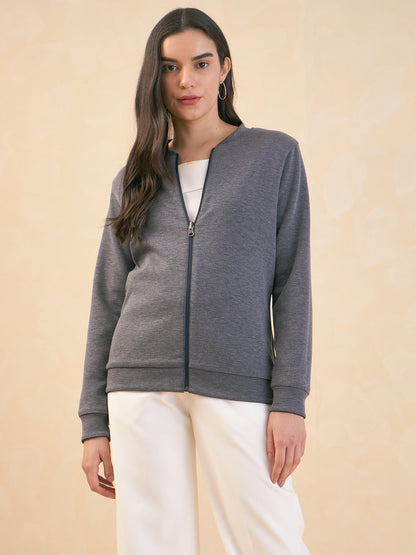 Gio Reversible Bomber Jacket - Blue &amp; Grey