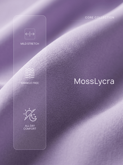 Knox Pleated Neck Top With Metal Bar And Gathered Sleeves-Lavender - SALT Attire
