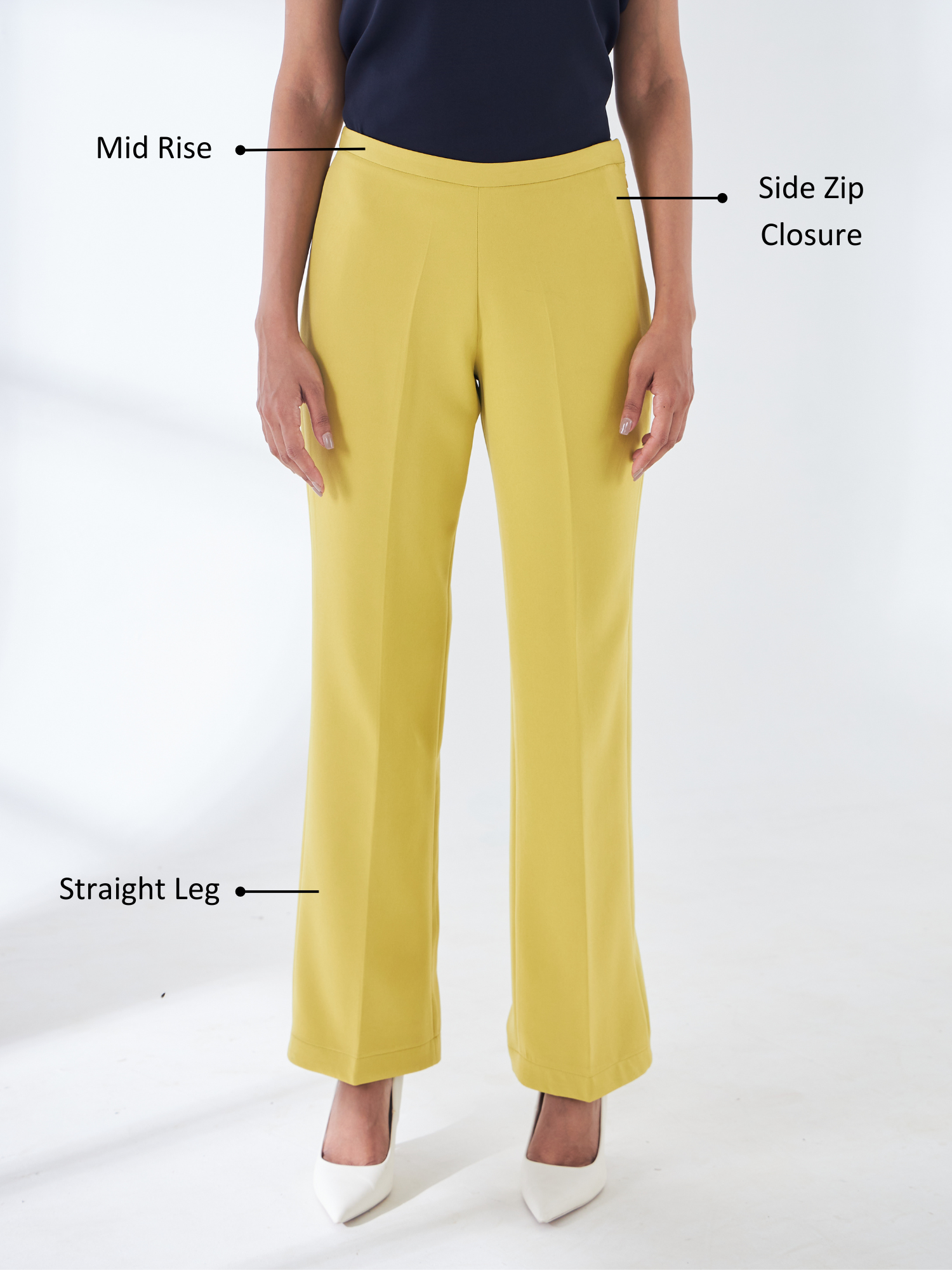 Lupin Formal Side Zip Pant - Chartreuse