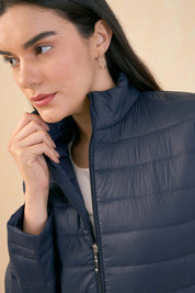 Maeve-Navy Puffer Jacket - Navy