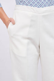 Lupin Formal Side Zip Pant - White