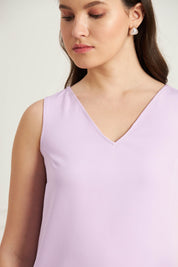 Essence V-Neck Cami Top - Lavender