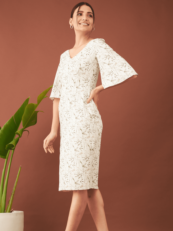 Madrid Floral Sheath Dress - Multicolor
