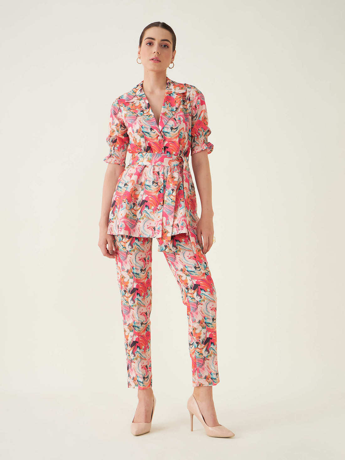 Magnetic Co-ord Set Marbling Co-Ord Set - Multicolor