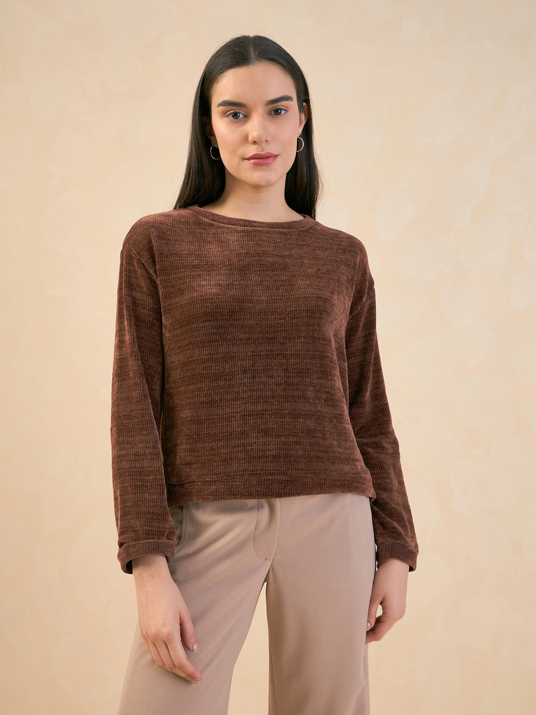 Margo Corduroy Jumper - Brown