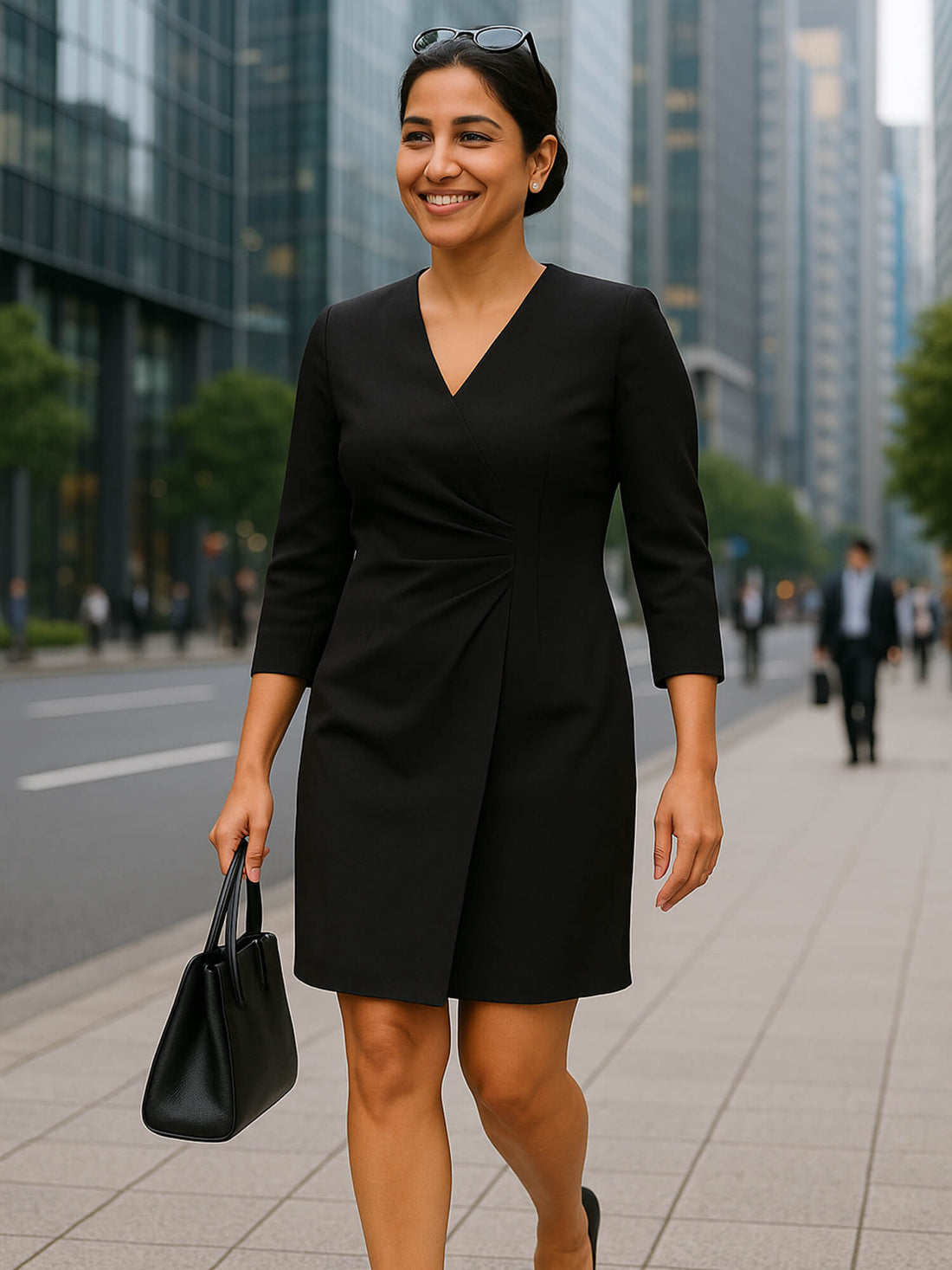 Mindy Blazer Dress-Black