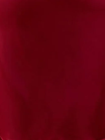Mitsy Ruffle Detail Wrap Dress-Red