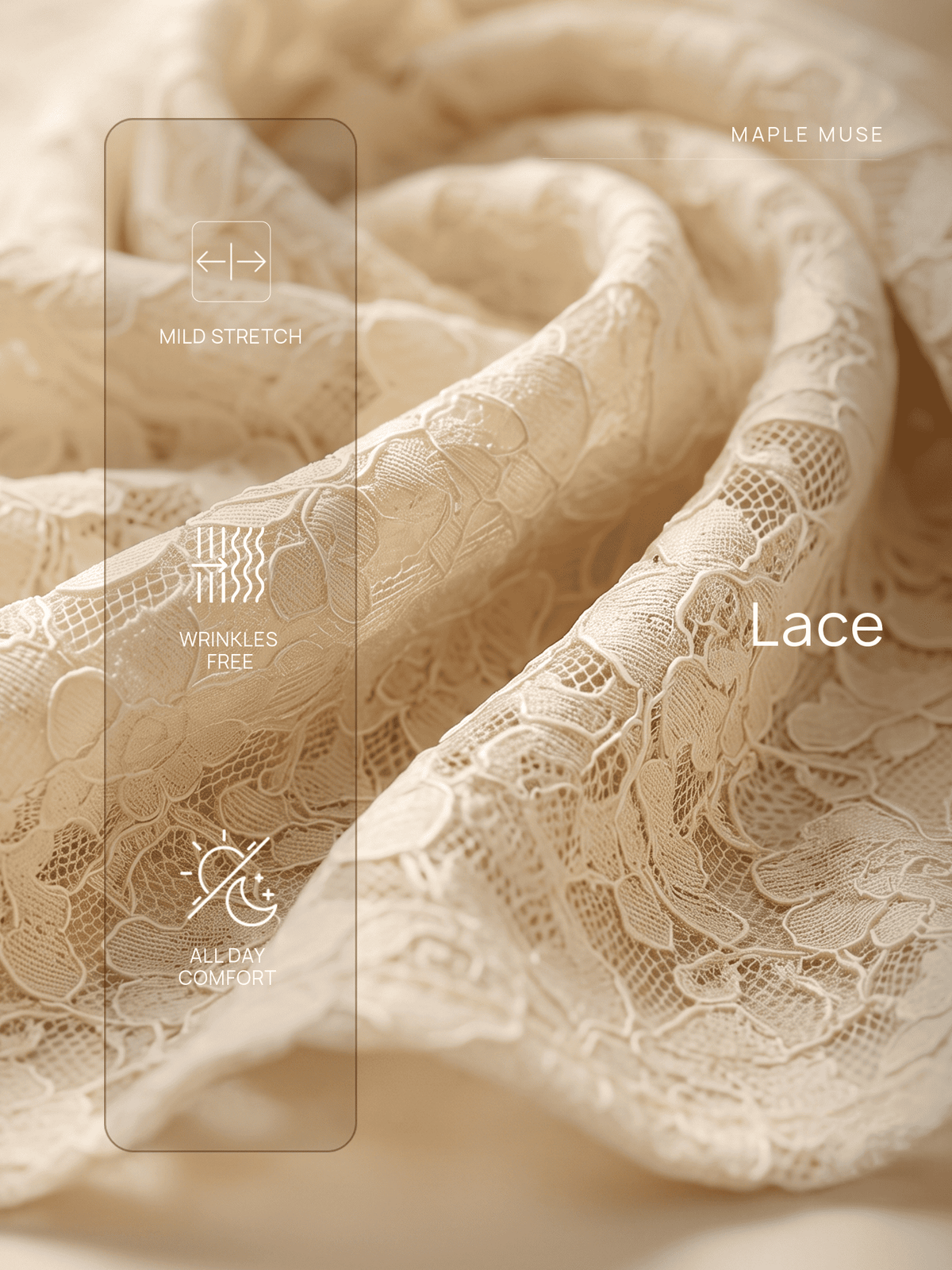 Ovia Flared Lace Skirt-Butter Yellow