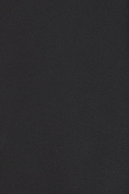 Judicious Ruched Sleeve Top - Black