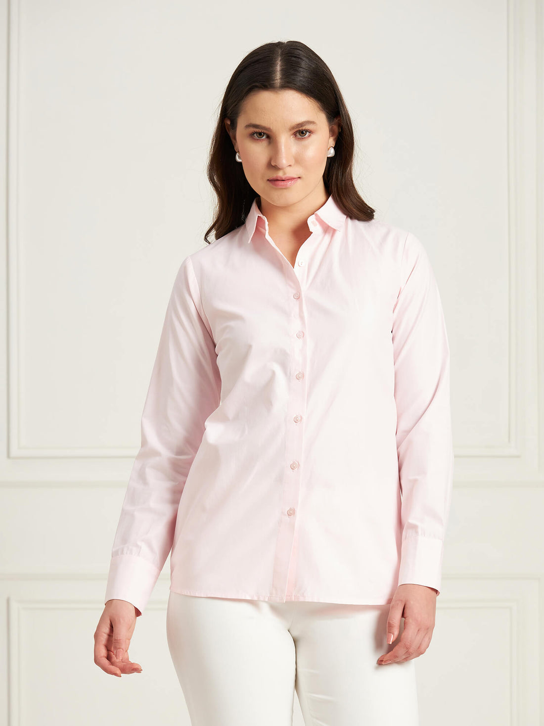 Pristine Button Down Shirt - Light Pink