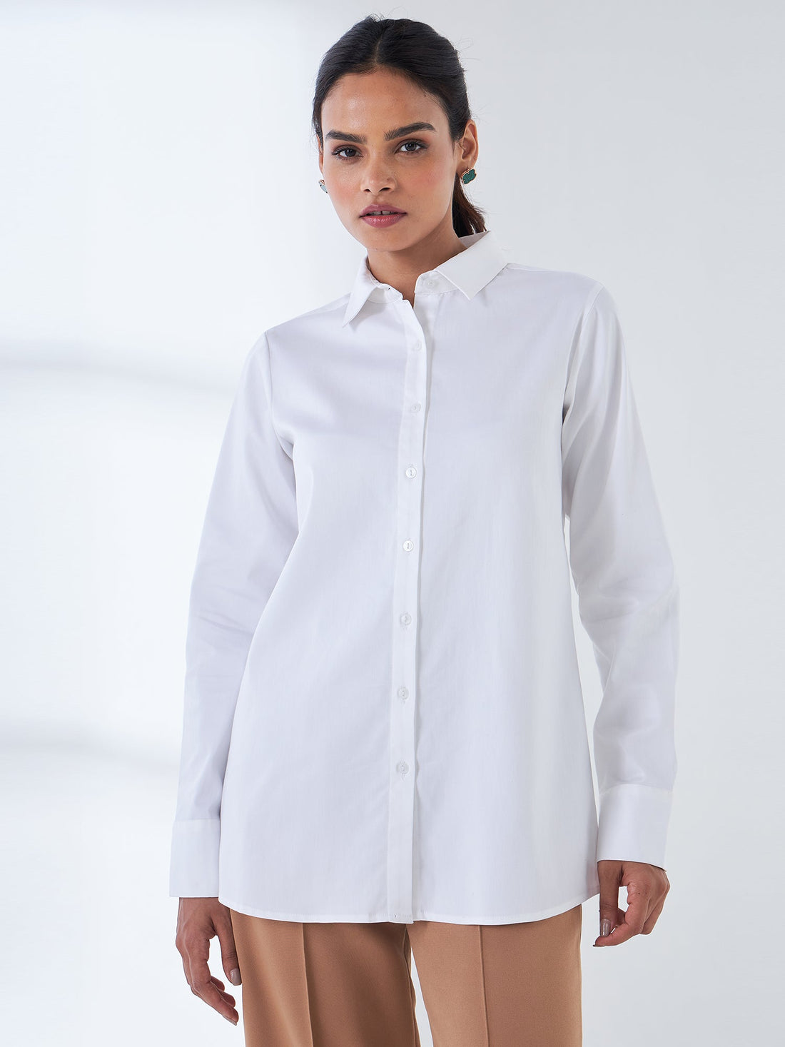 Pristine Button Down Shirt - White