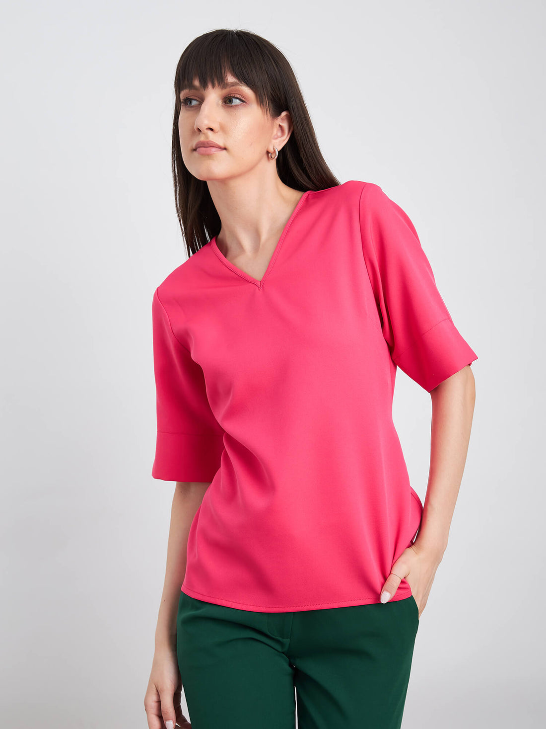 Rapture Slit sleeve top - Pink