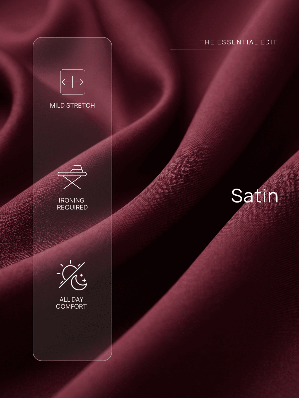 Raya Satin Skirt-Wine