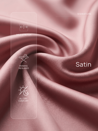 Raya Satin Skirt-Dusty Pink