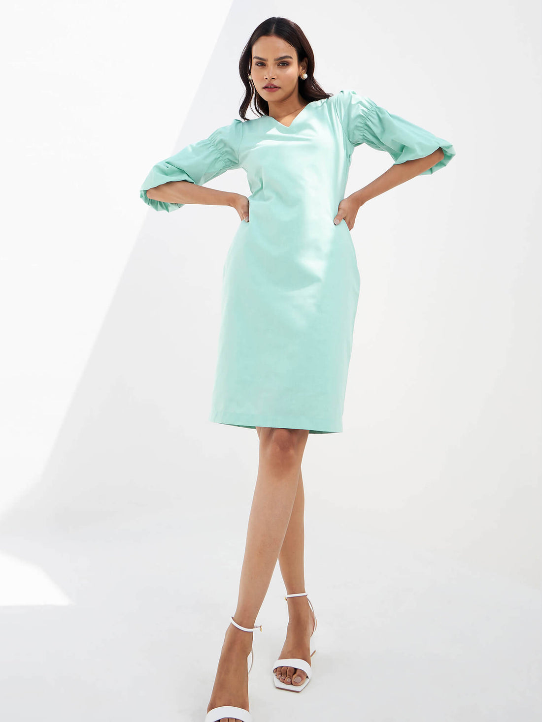 Rimini Shift Dress - Aqua
