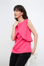 Coral Layered front top - Pink