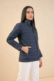 Maeve-Navy Puffer Jacket - Navy