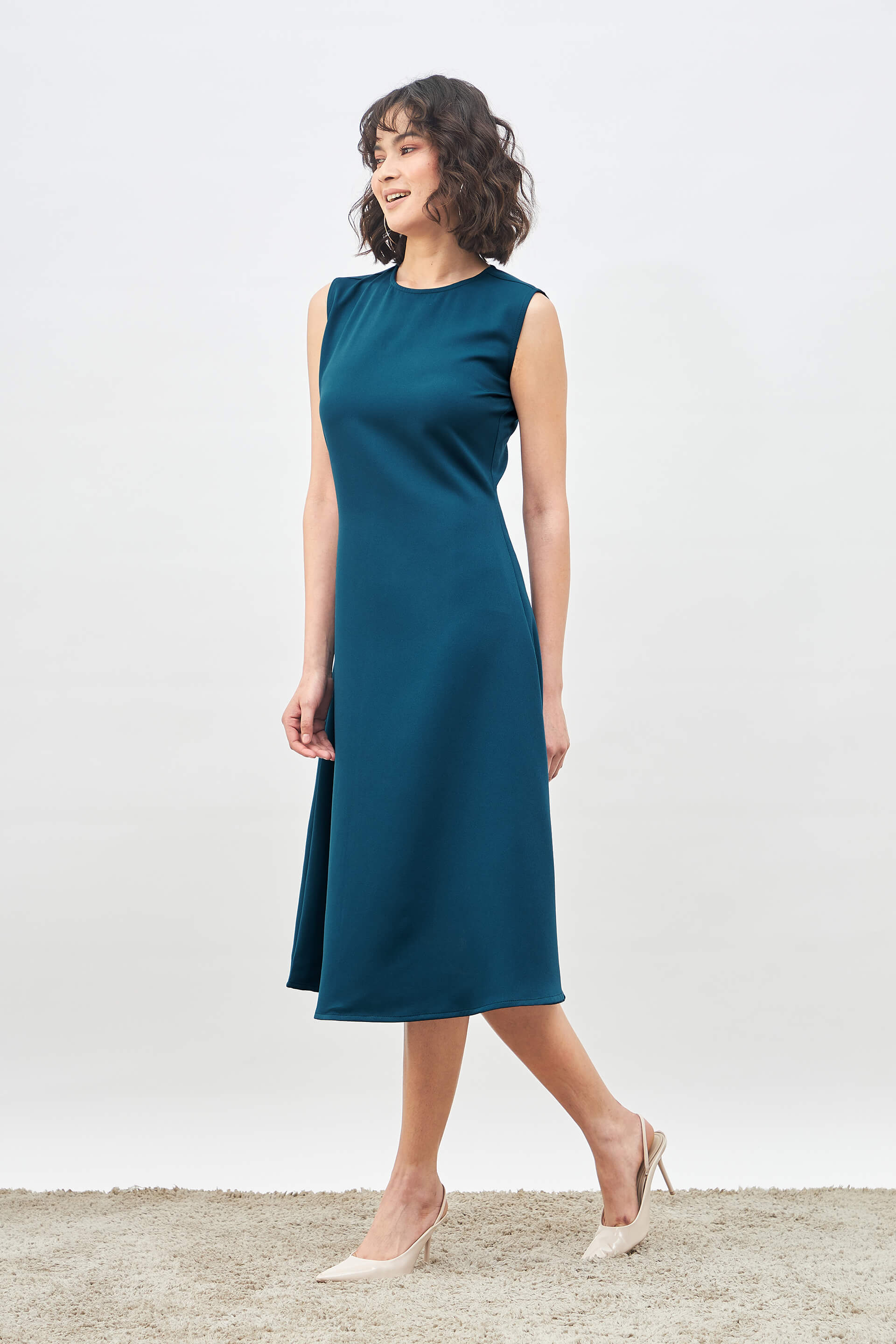 Buy Noble Flared Midi Dress