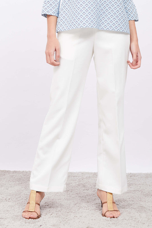 Lupin Formal Side Zip Pant - White