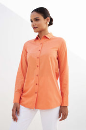 Pristine Button Down Shirt - Orange