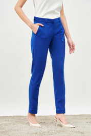 Earnest Mid Rise Pants - Electric Blue